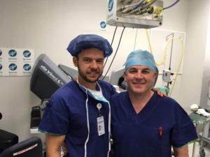 Ben with A/Prof. Declan Murphy at the Peter MacCallum Cancer Centre, Melbourne Australia